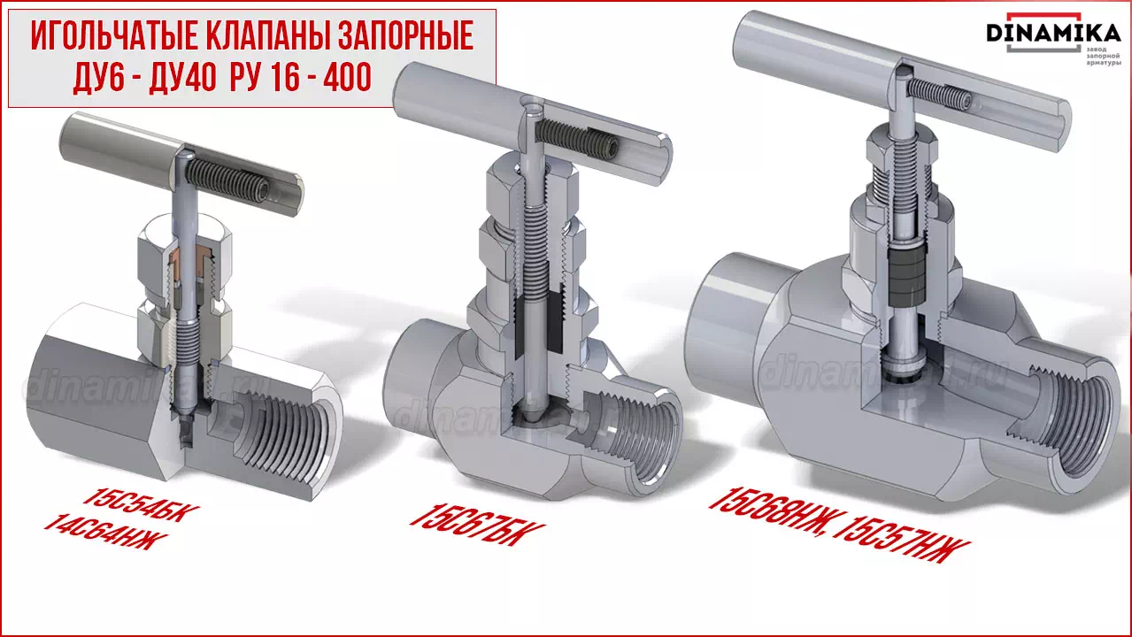 Резьбовые клапаны игольчатые муфтовые в Махачкале